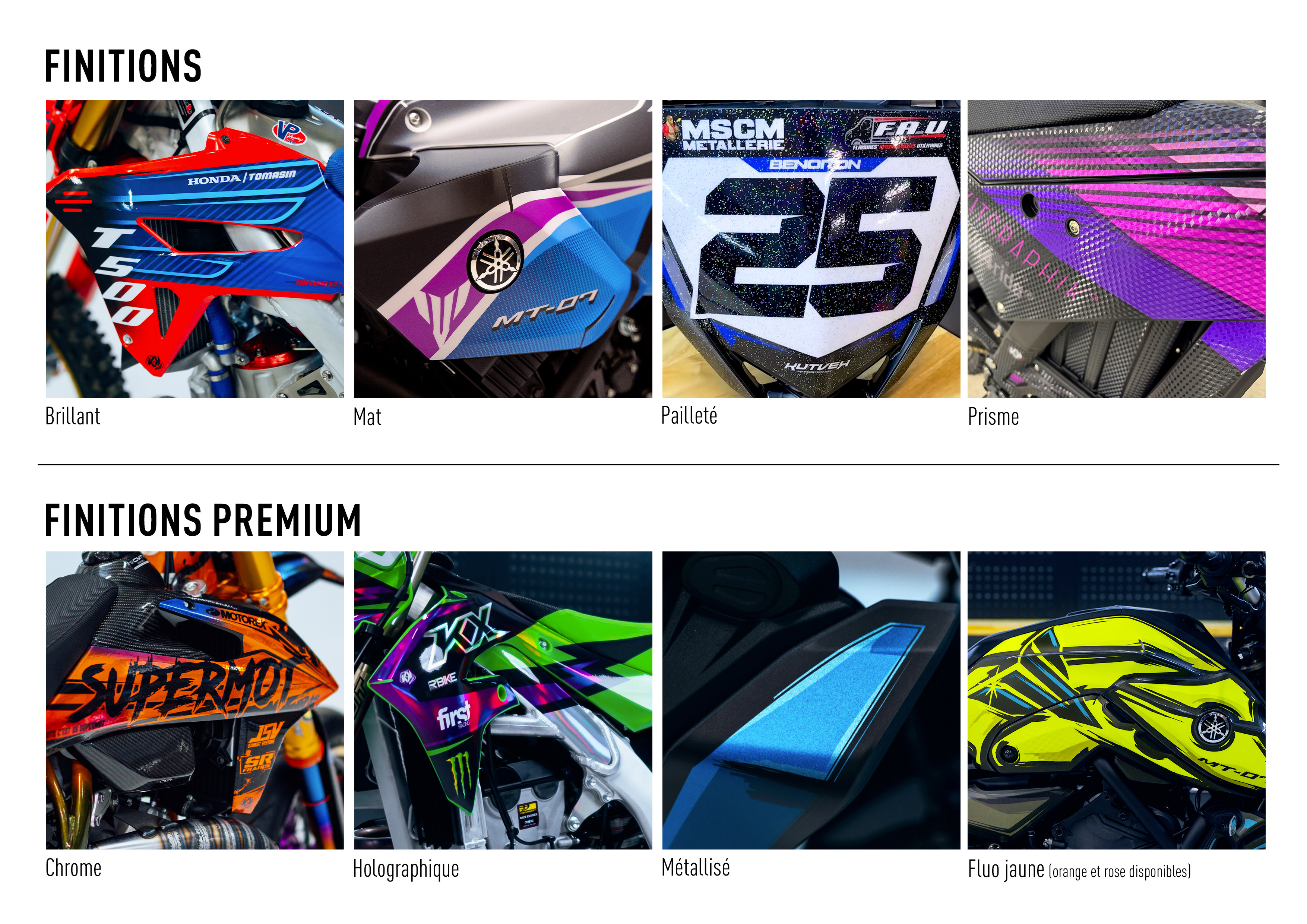 Effects and finish info on graphics